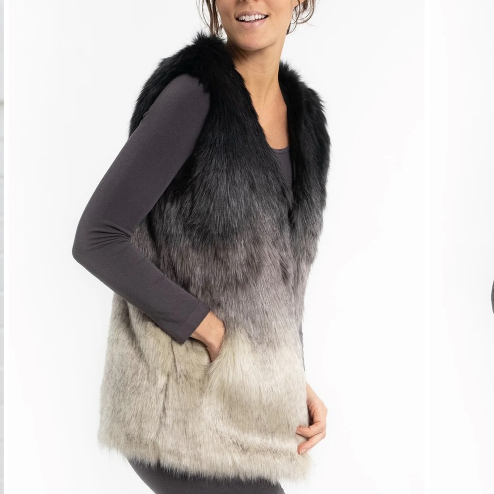 Mystic Ombré Faux Fur Vest